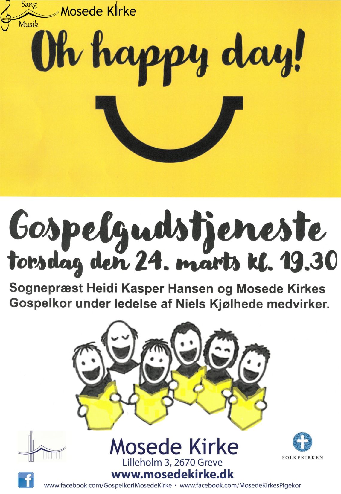 Gospelgudstjeneste med Mosede Kirkes Gospelkor