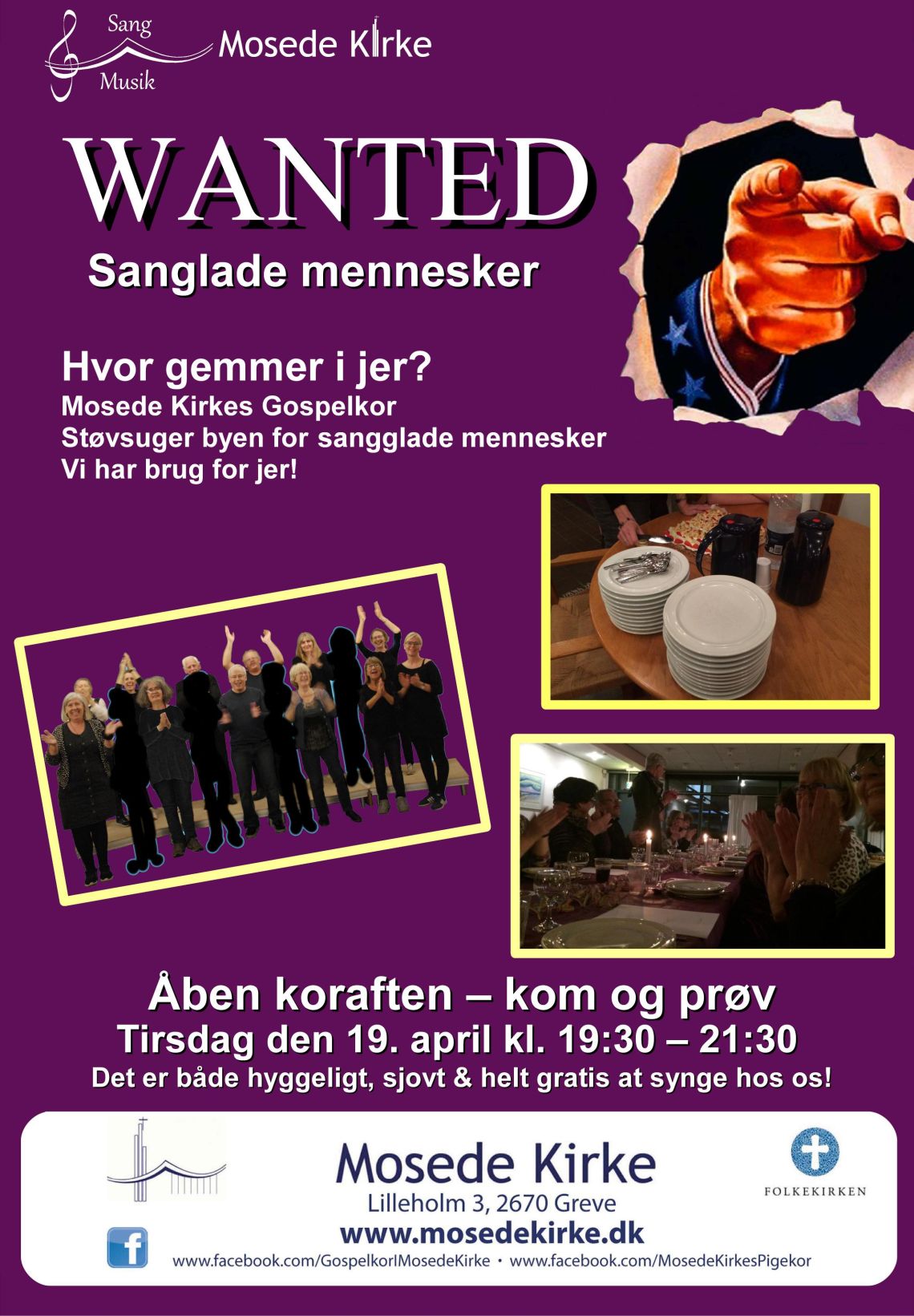 !!!ÅBEN KORAFTEN Med Mosede Kirkes Gospelkor og korleder Niels Kjølhede!!! 