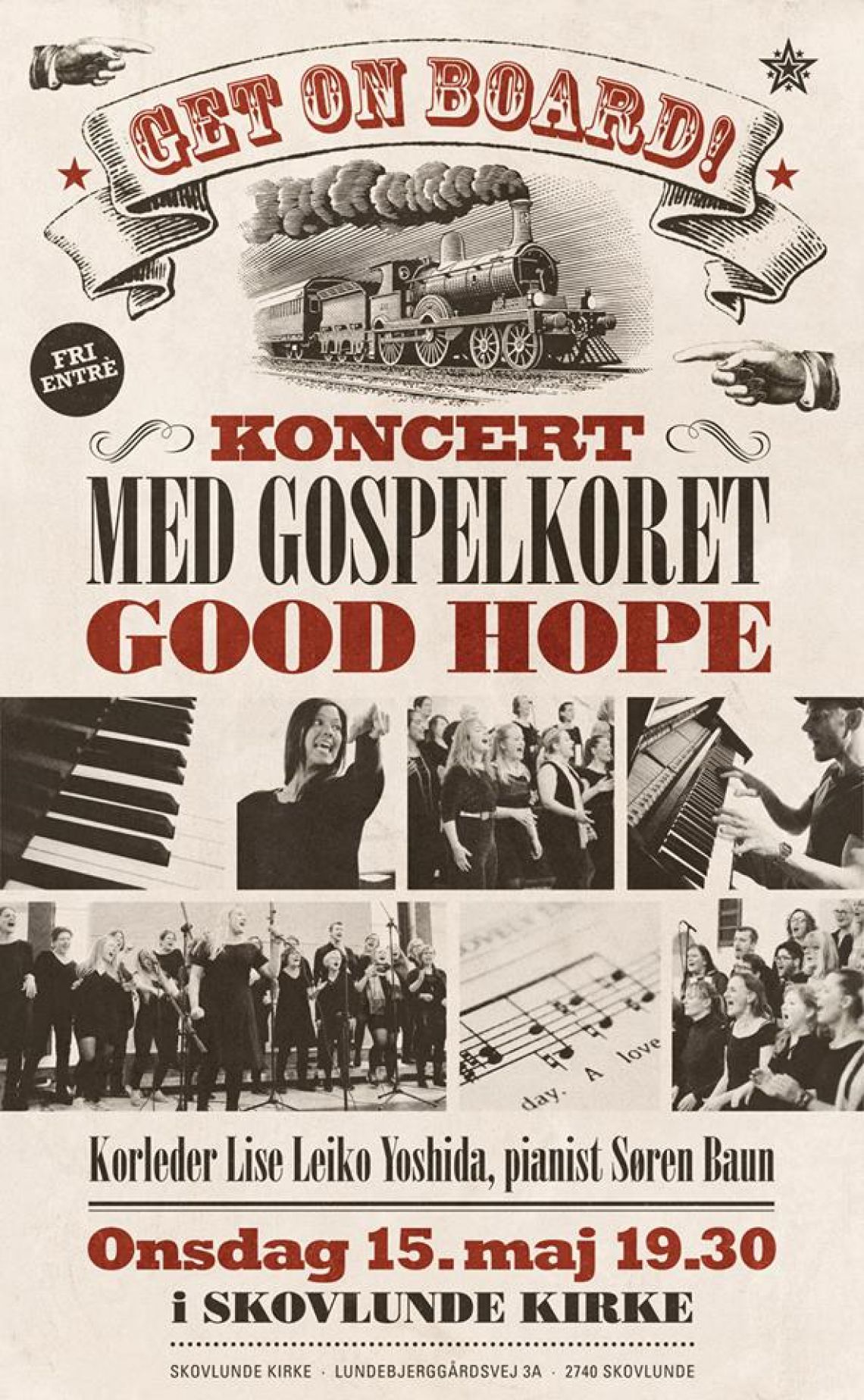Gospelkoncert i Skovlunde Kirke: Get on board!