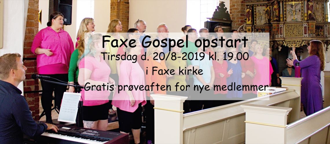 Sæsonstart i Faxe Gospel