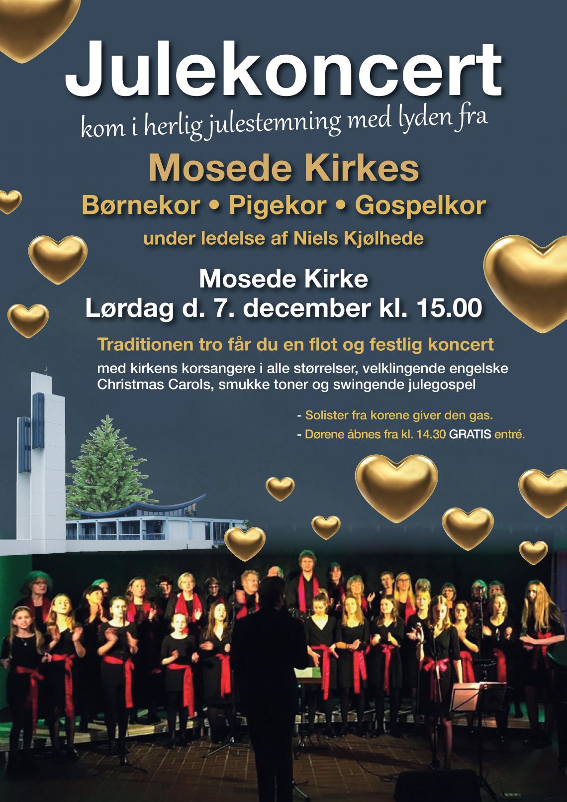 Julekoncert med Mosede Kirkes Pige- Børne og Gospelkor